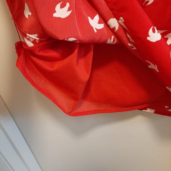 Old Navy, red bird dress, Size S - Picture 4 of 4